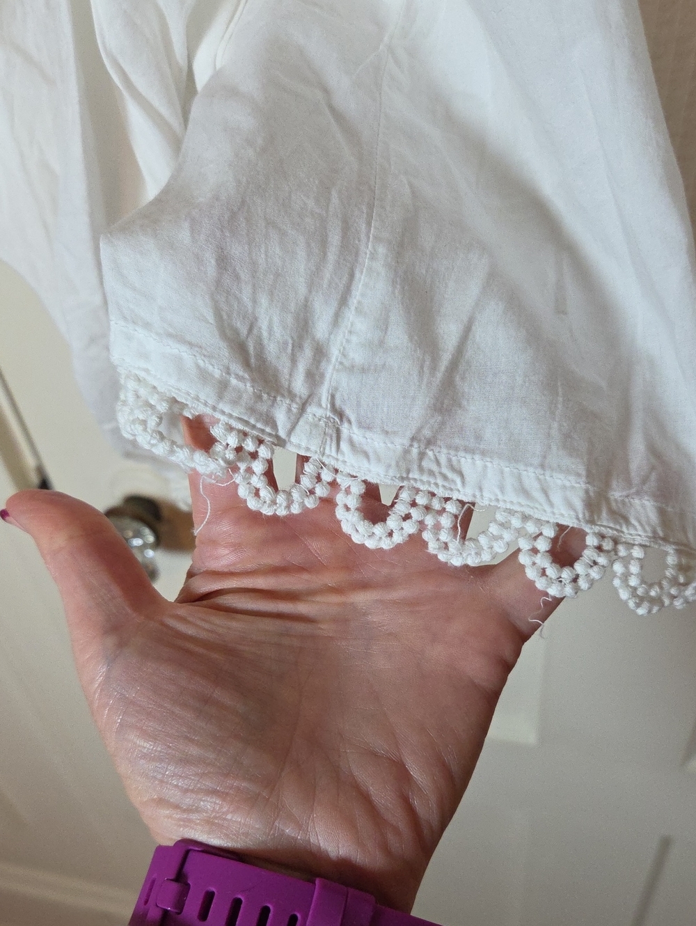FARM Rio Pitanga Embroidered Blouse In White Multi Color Embroudery Size Large - Picture 12 of 16